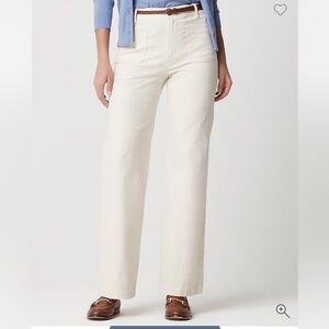 J. Crew Petite Lizzie high-rise patch-pocket wide-leg pant 26P